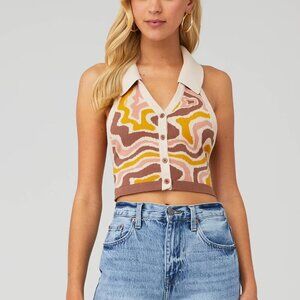 The Kript Swoosh Knit Top - M/L